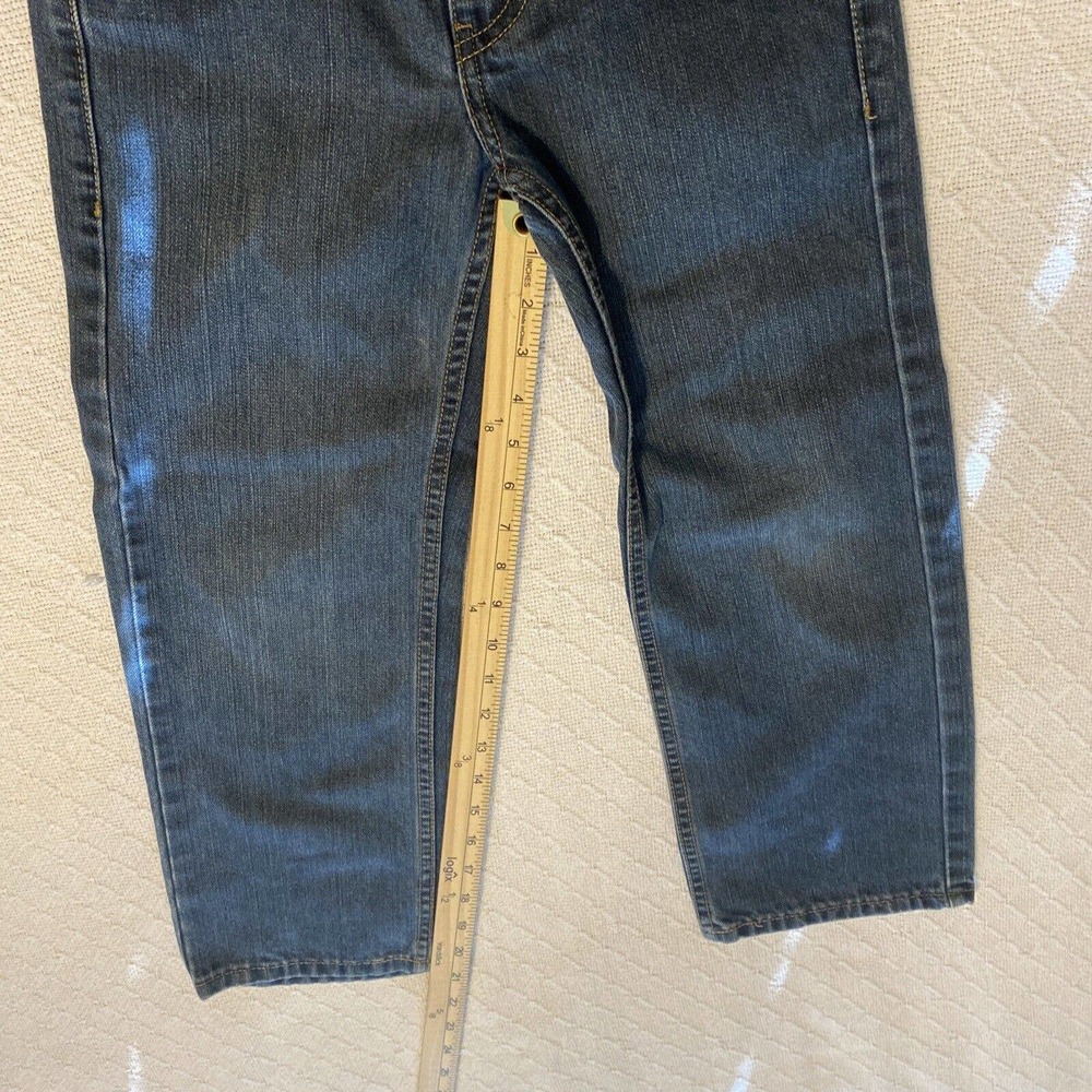 Levis Boys Size 8 Reg 550 24X22 Relaxed Fit Casual Blue Jeans 24 X 21 - Picture 10 of 16